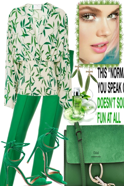 IN LOVE WITH GREEN- Combinaciónde moda