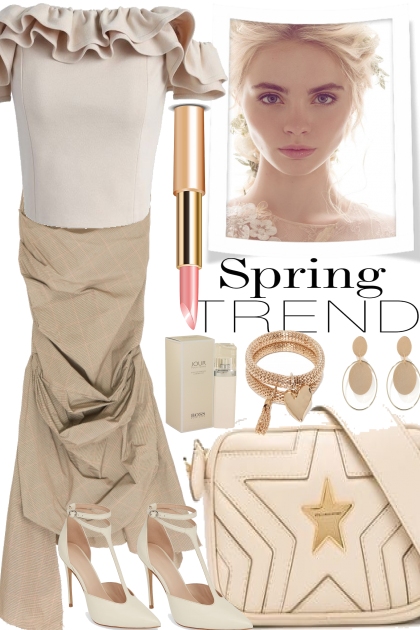 NUDE COLOR, SPRING TREND- Modekombination