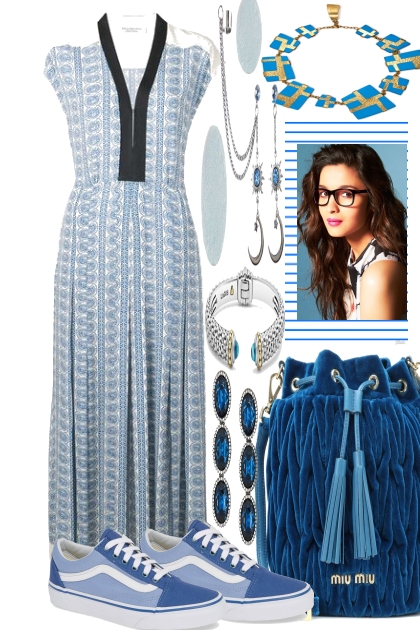 SUMMER BLUES- Combinazione di moda