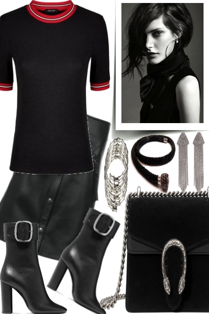 Easy with leather- Fashion set