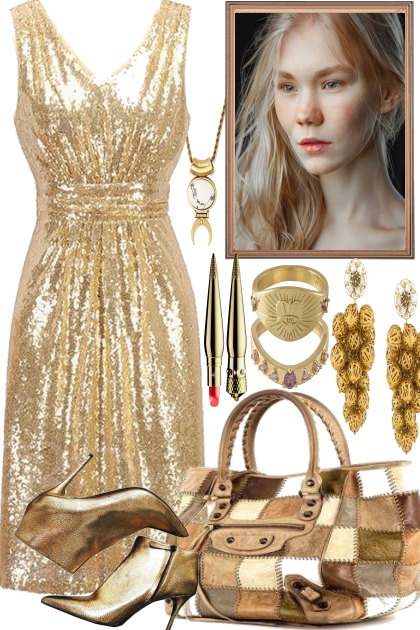 Cocktails in Gold- Fashion set