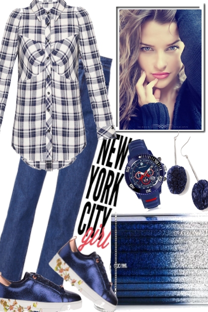 THE BLUES ARE DARK IN NYC- Fashion set