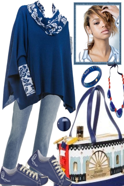 GET THE BLUES AND TAKE IT EASY- combinação de moda