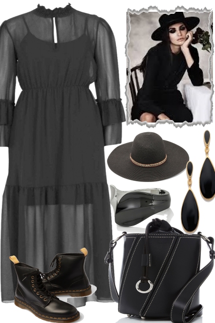 LADY IN BLACK.- Fashion set