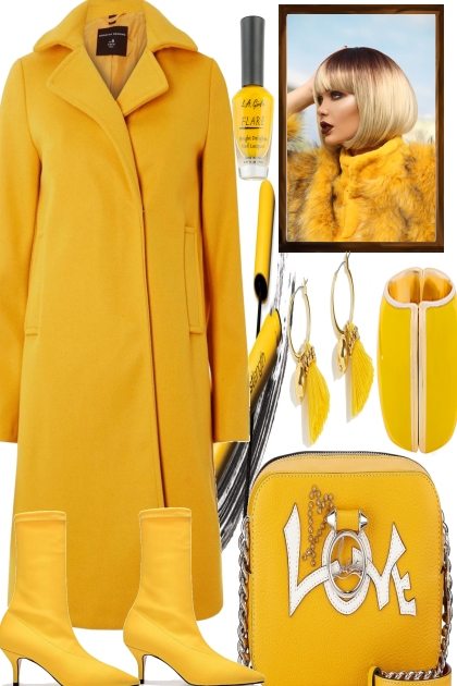 Yellow boots for fall- Fashion set