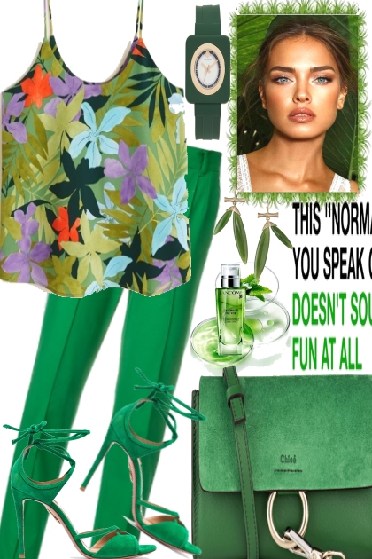 TIME FOR GREEN- Combinazione di moda