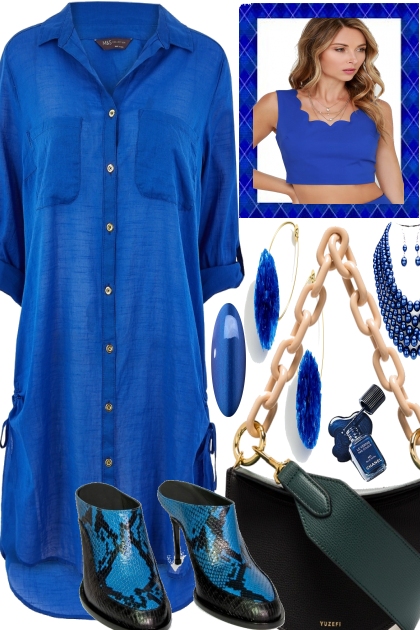 THE BLUES BEFORE WEEKEND- combinação de moda