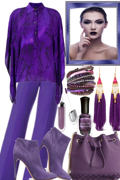 PURPLE HAZE IN FALL.- Fashion set