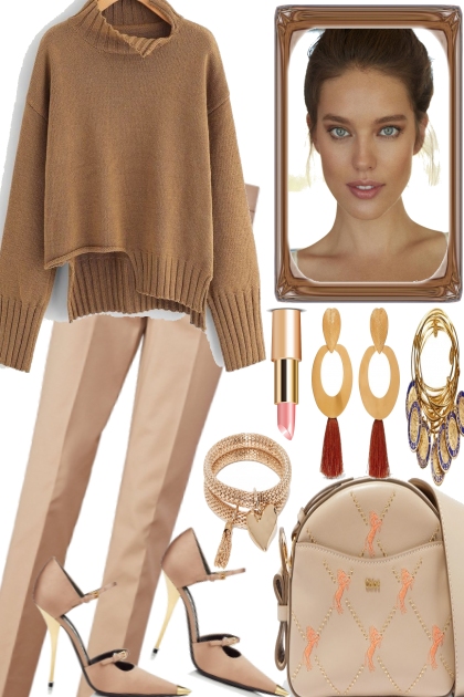 BEIGE, COLOR FOR FALL- Fashion set