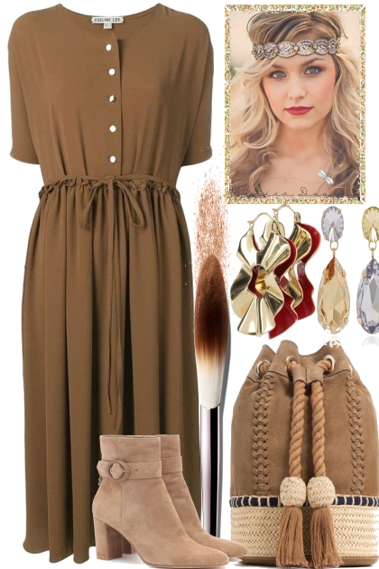SOME BEIGE AND TOUCH OF BOHO- Fashion set