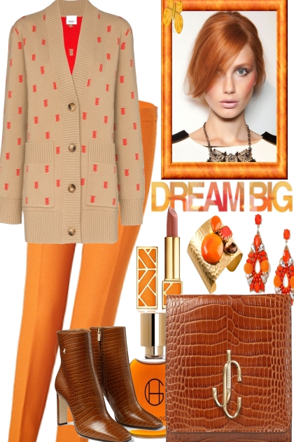 ORANGE, FRESH LOOK FOR FALL- combinação de moda