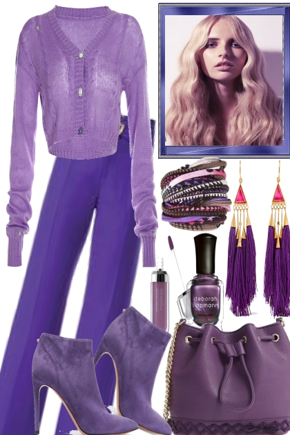 FALL IN LAVENDER.- combinação de moda