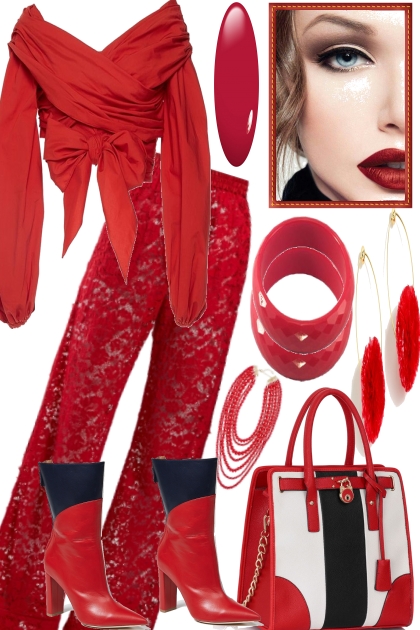 Go in Red- Fashion set