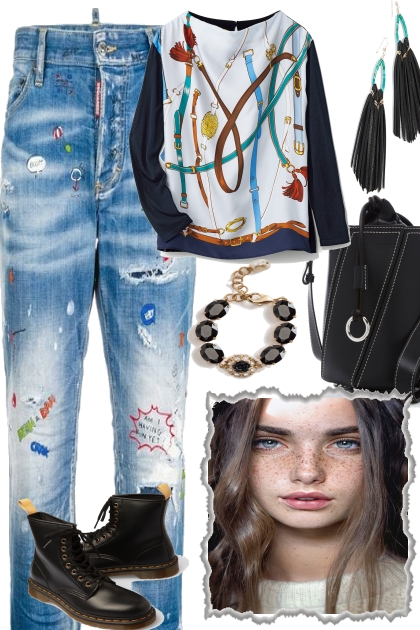 CASUAL IN JEANS- Fashion set