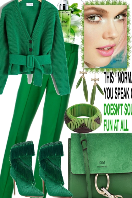 ALL YOUR GREENS.- Fashion set