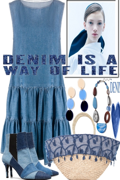 DENIM IS A WAY OF LIFE- combinação de moda
