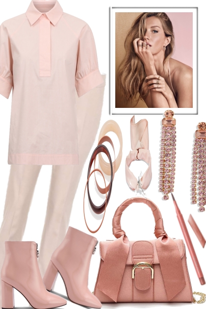 EASY IN NUDE- Fashion set