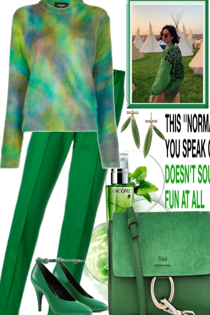 IN SPRING, TREES GET GREEN AGAIN- Fashion set