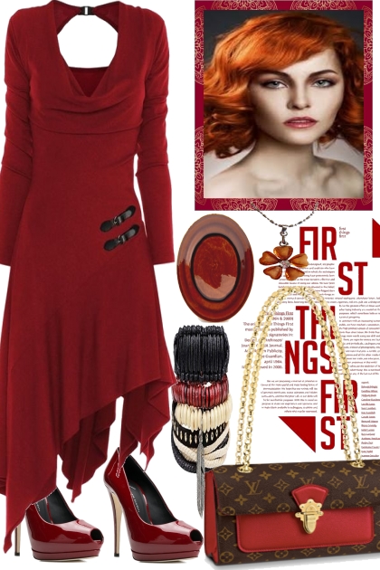 HOT RED- Fashion set