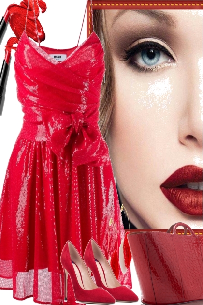 PARTY IN RED- Fashion set