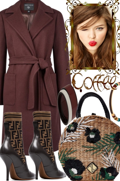 HOT COFFEE AND A WARM COAT- Fashion set