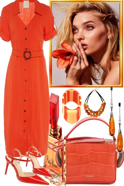 SPRING AND ORANGE- Fashion set