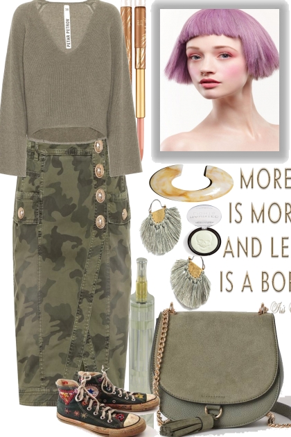 Olive for a casual Monday- Fashion set