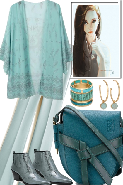 SPRING IN YOUR AQUA- Fashion set