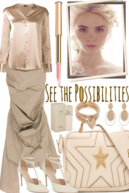 POSSIBILITIES IN BEIGE- Fashion set