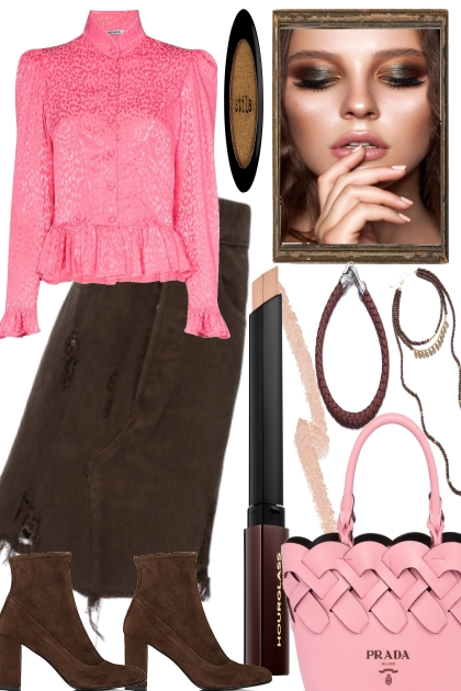 PINK FOR BROWNIES IN SPRING- Fashion set