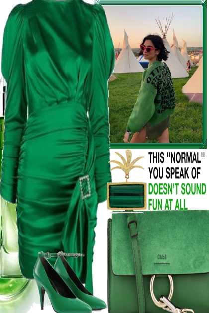 DREAMS ARE GREEN- Combinazione di moda