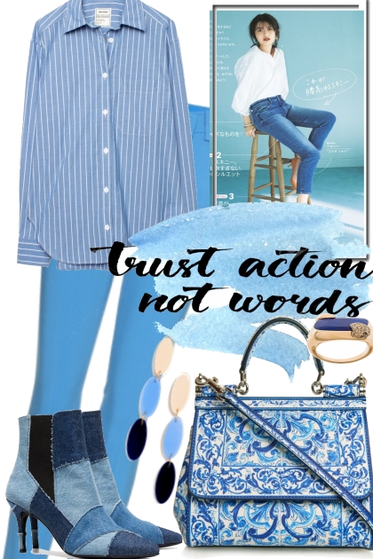 EASY IN THE BLUES- Combinazione di moda