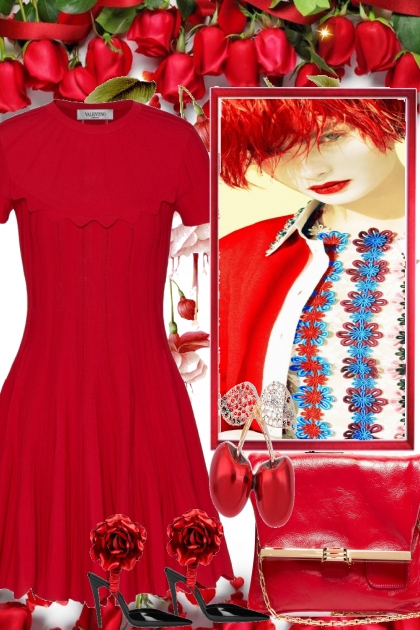  CHERRY AND ROSES- Fashion set