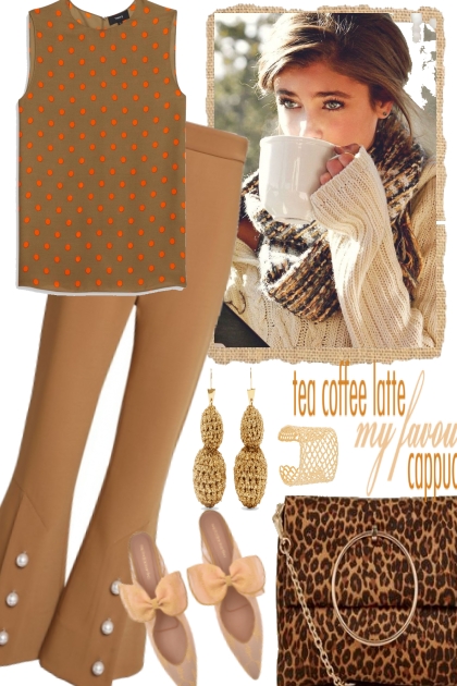 TIME FOR A HOT COFFEE, COLD TODAY- Fashion set