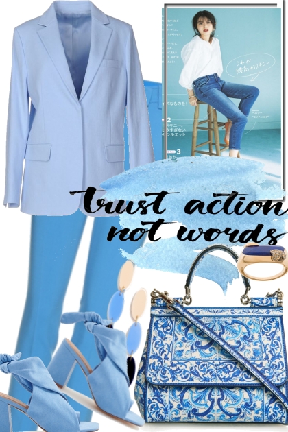  NOT MONDAY BUT THE BLUES- Combinazione di moda