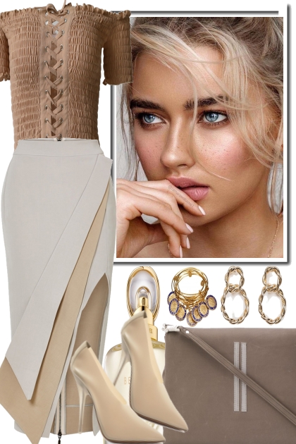 CLASSIC IN BEIGE- Fashion set