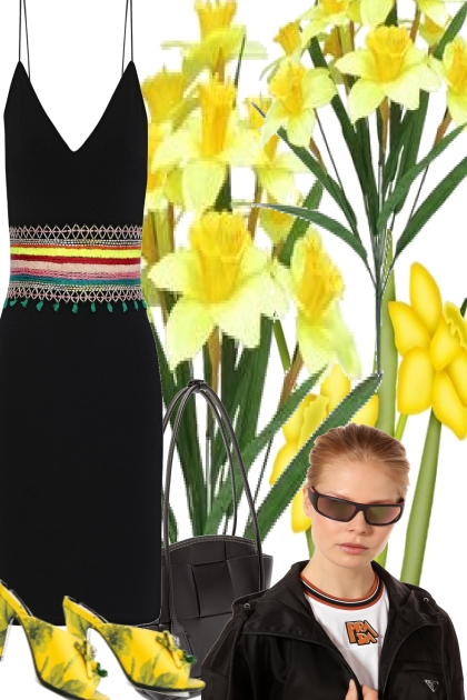 black one for spring - Combinazione di moda