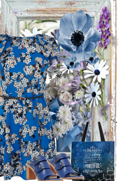 SATURDAY BLUES IN THE GARDEN CENTER- Модное сочетание