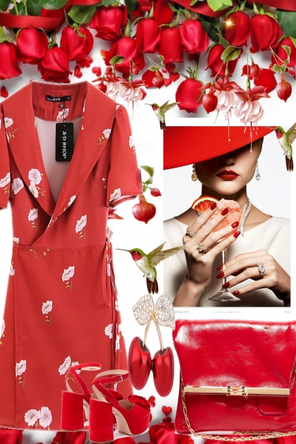 Red like cherries- Fashion set