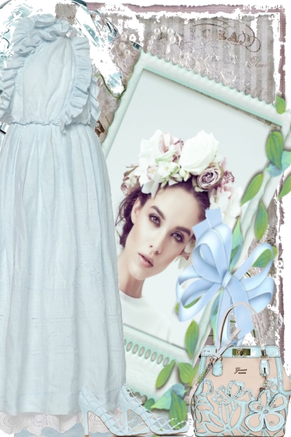 ROMANCE IN LIGHT BLUE- Fashion set