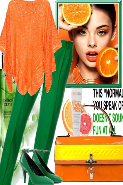 oranges for green- Fashion set