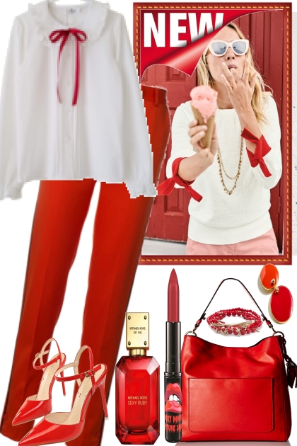 BIT WHITE FOR THE REDS- Combinazione di moda