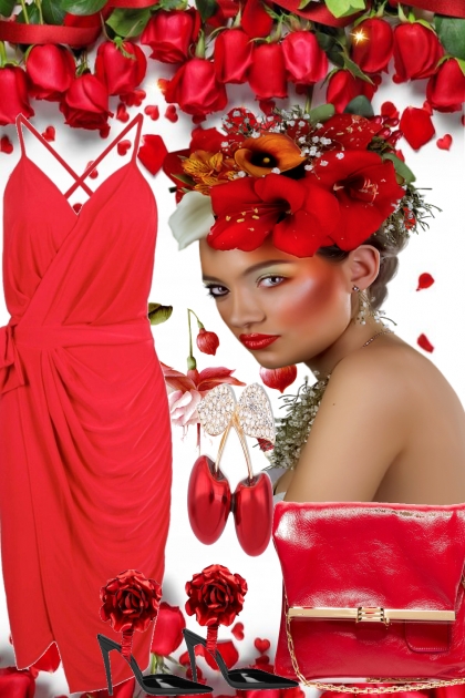 COLOR OF THE DAY IS RED- Fashion set