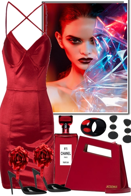 THE  LADY WEARS RED- Combinazione di moda