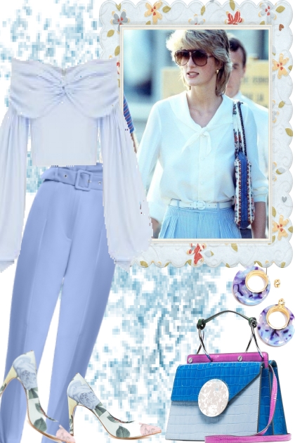 JUST THE LIGHT BLUES TODAY- Fashion set