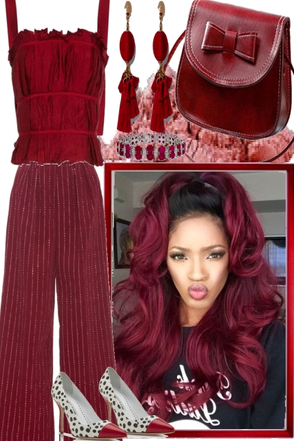 HER RED HAIR IS HER STYLE- Fashion set