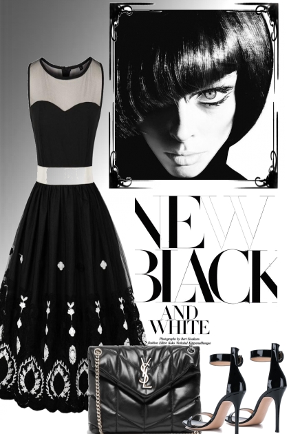 THE NEW BLACK AND WHITE- Fashion set