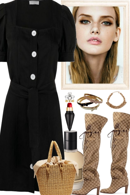 BEIGE AND BLACK FOR THE FIRST DAYS INFALL- Combinaciónde moda