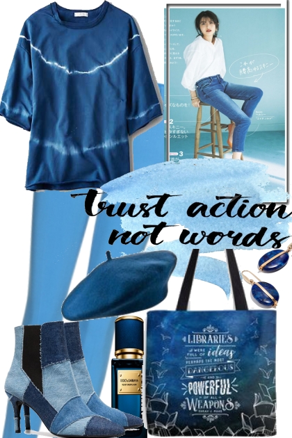 FALL INTO THE BLUES- Combinazione di moda