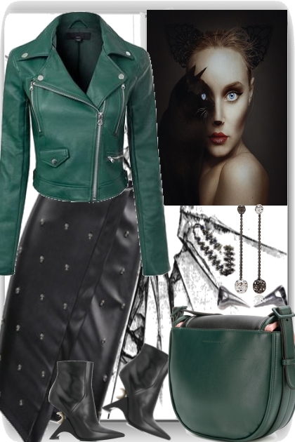 LEATHER LADY IN THE CITY- Kreacja